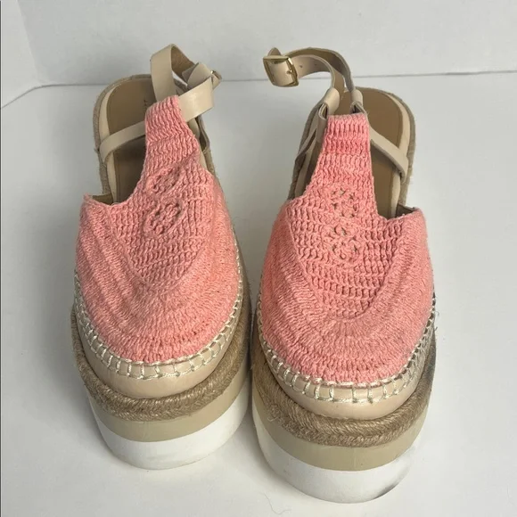 Free People Pink Knit Platform Espadrille Sandals - Picture 3 of 9